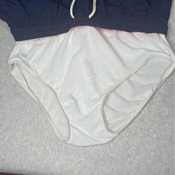 Polo Ralph Lauren Mens Med Swim Trunks Solid Swimsuit Navy Blue Red Pony Preppy - Picture 4 of 12